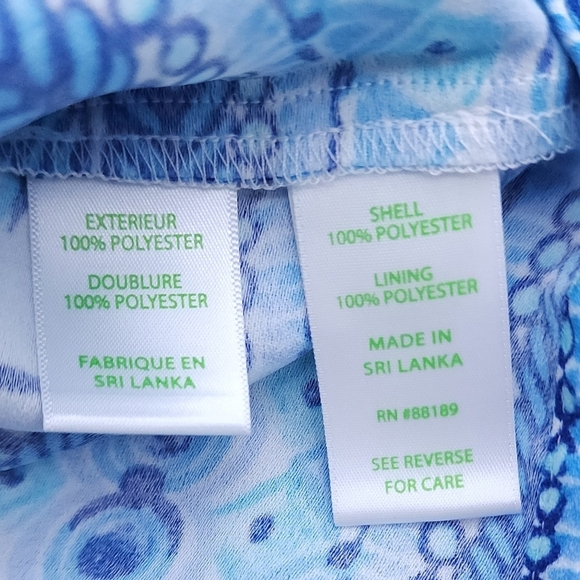Lilly Pulitzer Donna Maxi Romper Succulent Blue Pop Up Coronado Crab Size 00 - Picture 9 of 10